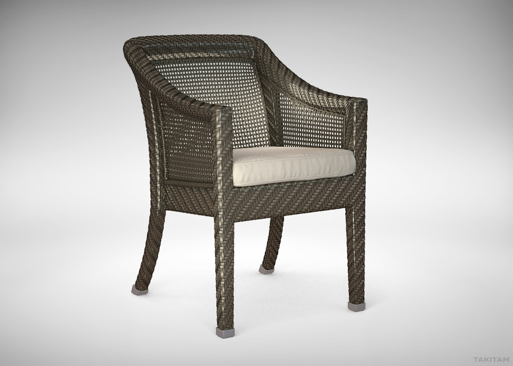 rattan furniture modeling and visualization