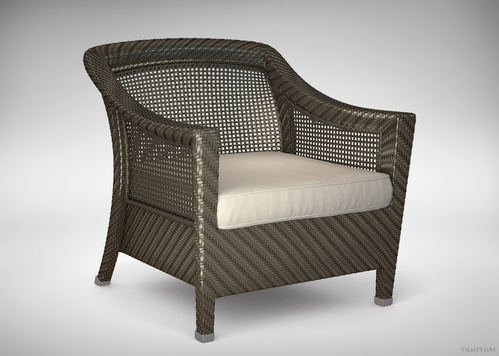 rattan furniture modeling and visualization