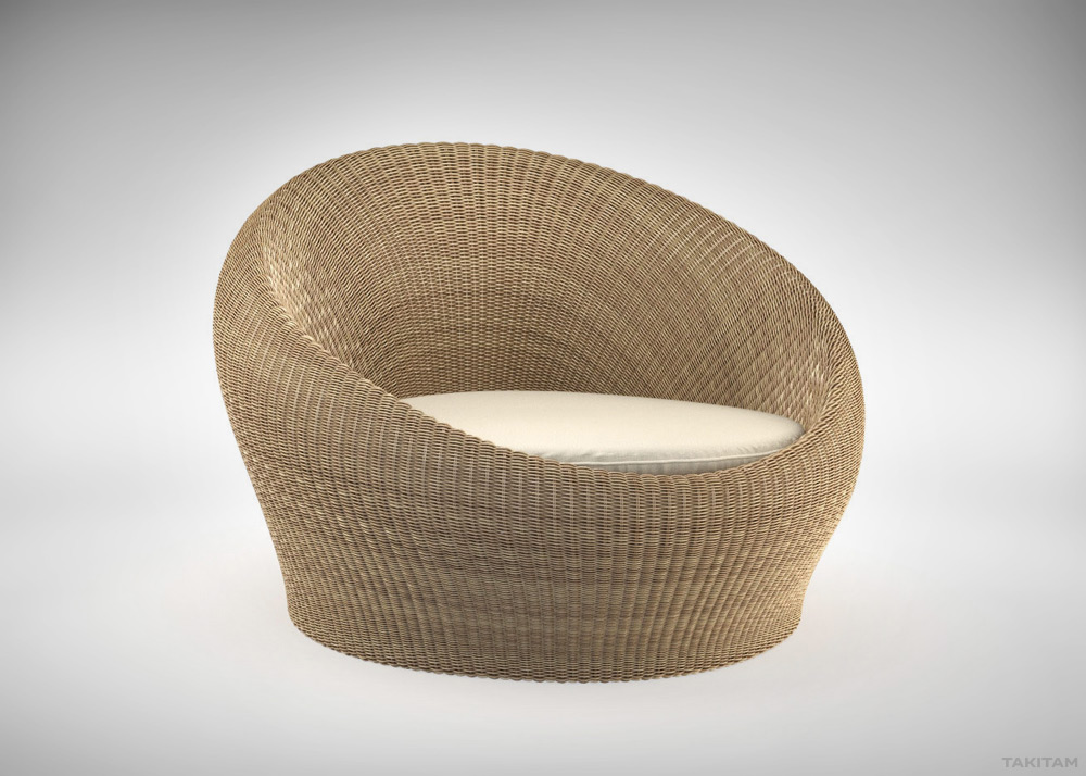 rattan furniture modeling and visualization